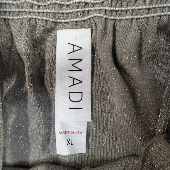 Anthropologie Top Womens Extra Large Amadi Tank Shimmer Metallic - Picture 3 of 10